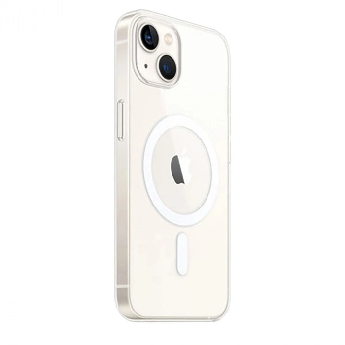 MARSİLYAN™- Apple İphone 15 Plus Kılıf Magneticsafe Şeffaf Silikon - Şeffaf