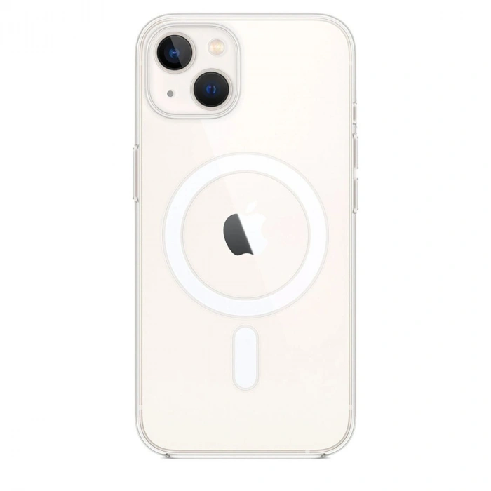 MARSİLYAN™- Apple İphone 15 Plus Kılıf Magneticsafe Şeffaf Silikon - Şeffaf