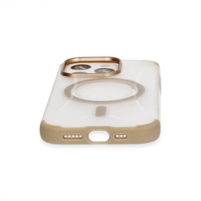 MARSİLYAN™-  Apple İphone 15 Pro Hilton Magsafe Kapak - Gold