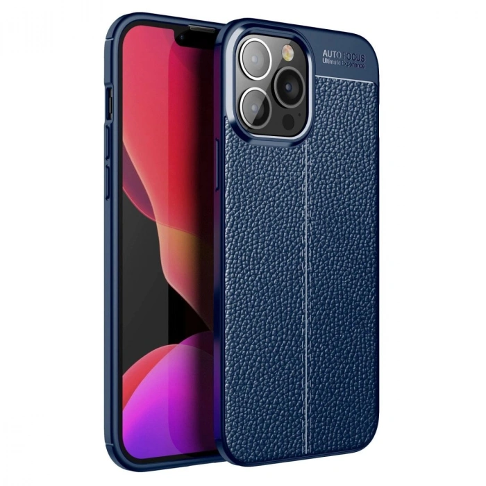 MARSİLYAN™- Apple İphone 15 Pro Kılıf Auto Focus Kapak - Lacivert