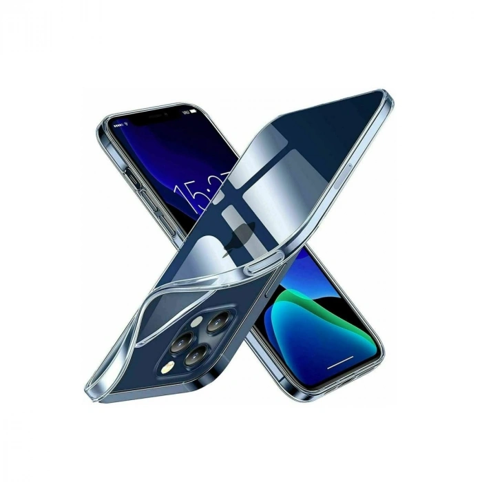 MARSİLYAN™- Apple İphone 15 Pro Kılıf Lüx Şeffaf Silikon