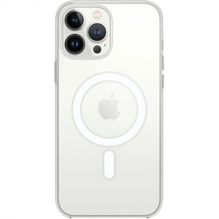 MARSİLYAN™- Apple İphone 15 Pro Kılıf Magneticsafe Şeffaf Silikon - Şeffaf