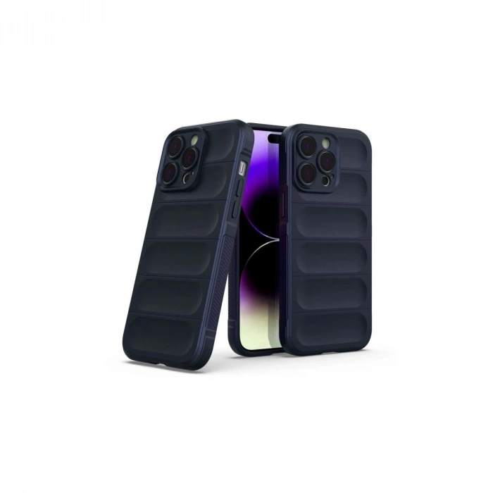 MARSİLYAN™- Apple İphone 15 Pro Kılıf Optimum Silikon - Lacivert