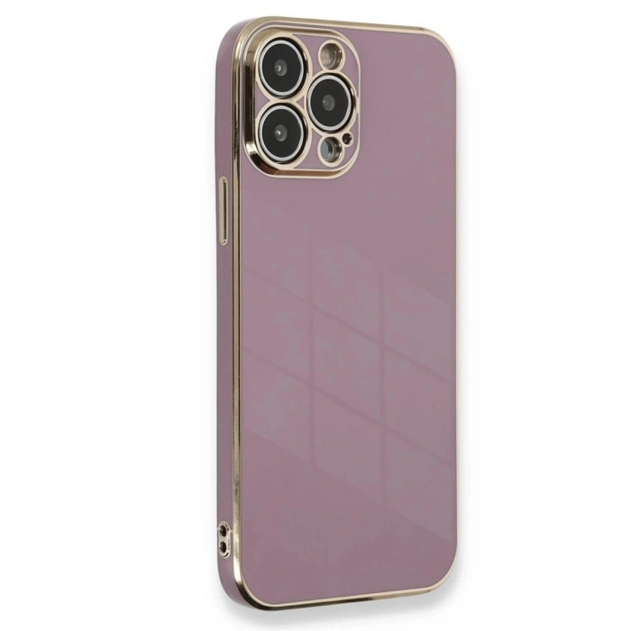 MARSİLYAN™- Apple İphone 15 Pro Kılıf Volet Silikon - Mor