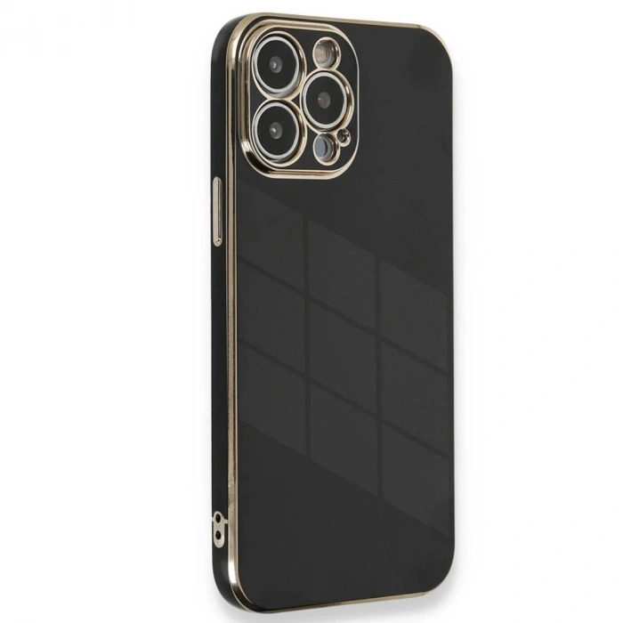 MARSİLYAN™- Apple İphone 15 Pro Kılıf Volet Silikon - Siyah
