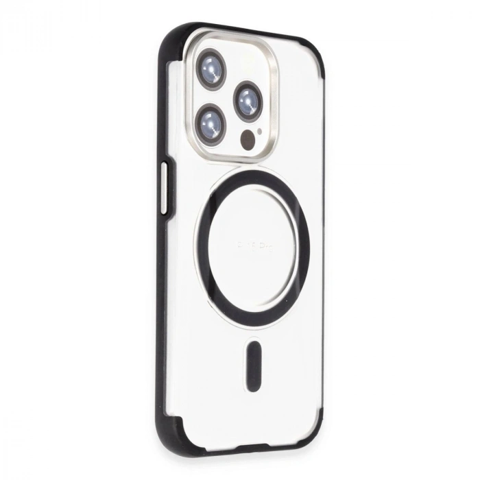 MARSİLYAN™-  Apple İphone 15 Pro Max Hilton Magsafe Kapak - Siyah