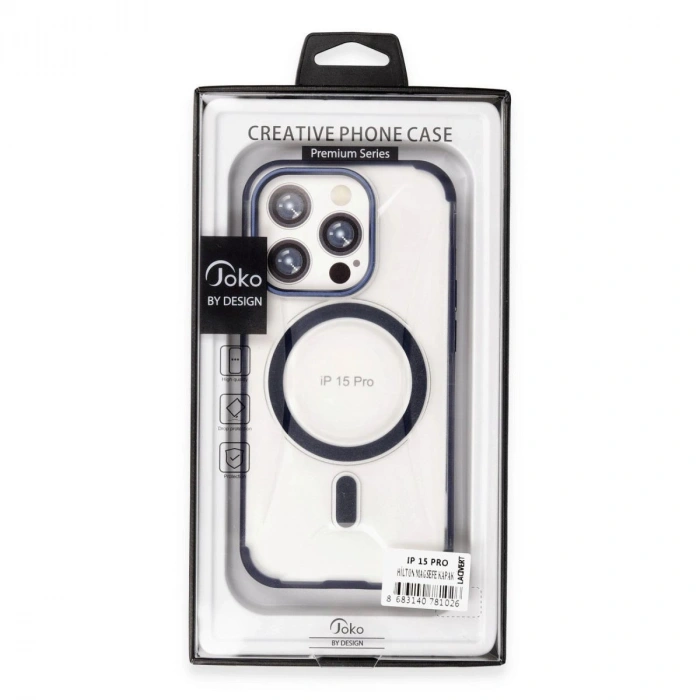 MARSİLYAN™-  Apple İphone 15 Pro Max Hilton Magsafe Kapak - Siyah