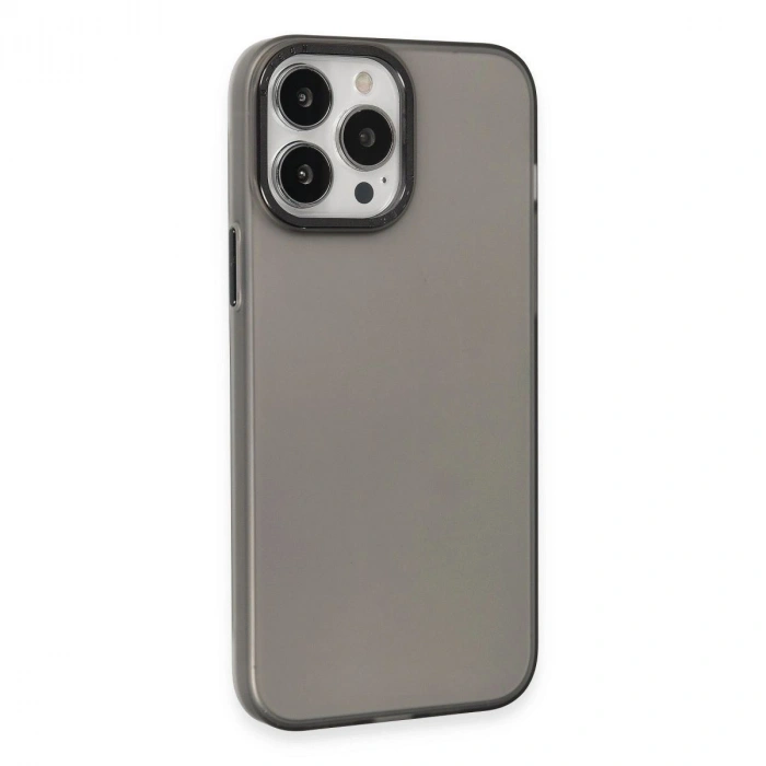 MARSİLYAN™- Apple İphone 15 Pro Max Kılıf Modos Metal Kapak - Siyah