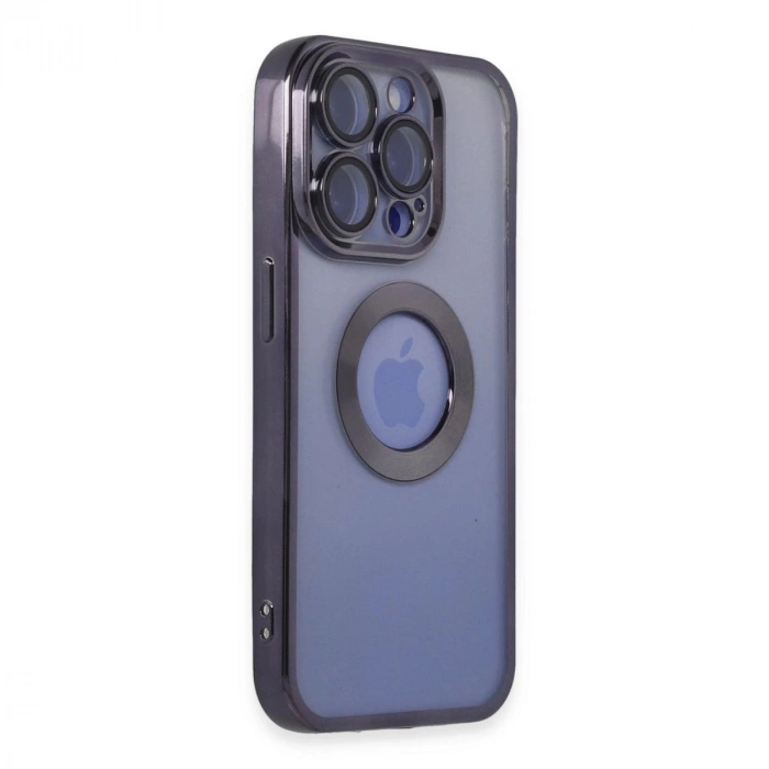 MARSİLYAN™- Apple İphone 15 Pro Max Kılıf Slot Silikon - Mor