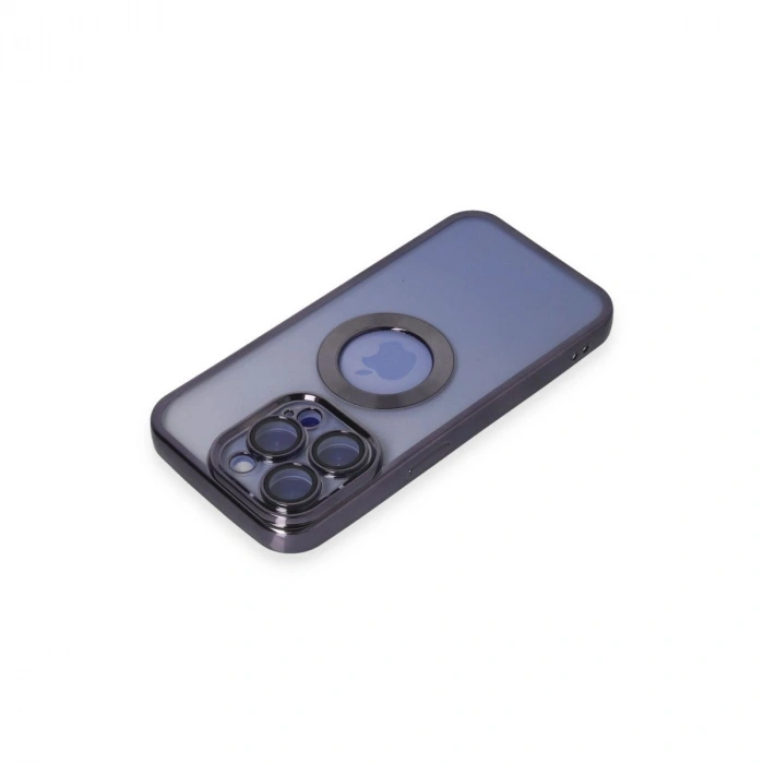MARSİLYAN™- Apple İphone 15 Pro Max Kılıf Slot Silikon - Mor