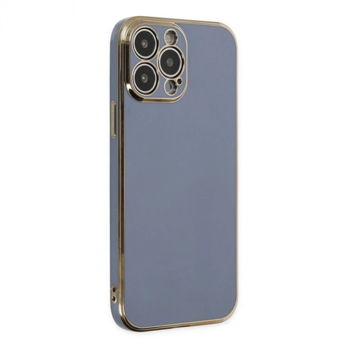 MARSİLYAN™- Apple İphone 15 Pro Max Kılıf Volet Silikon - Mavi