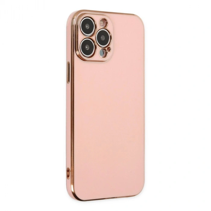MARSİLYAN™- Apple İphone 15 Pro Max Kılıf Volet Silikon - Pembe