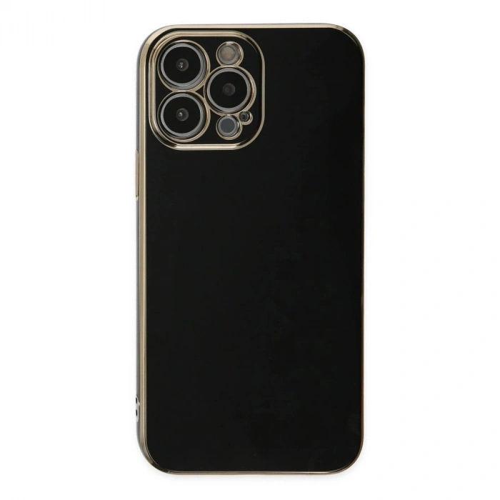 MARSİLYAN™- Apple İphone 15 Pro Max Kılıf Volet Silikon - Siyah