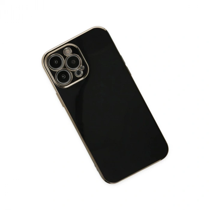 MARSİLYAN™- Apple İphone 15 Pro Max Kılıf Volet Silikon - Siyah