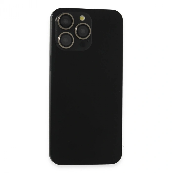 MARSİLYAN™-  Apple İphone 15 Pro Max Pvd Metal Kamera Lens - Siyah