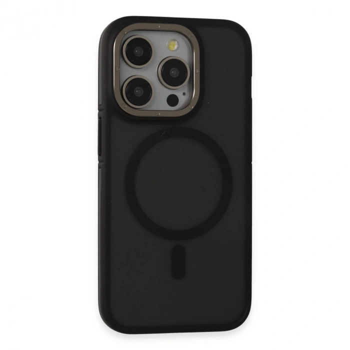 MARSİLYAN™-  Apple İphone 15 Pro Max Rocky Magsafe Kapak - Siyah