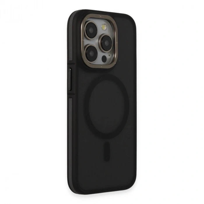 MARSİLYAN™-  Apple İphone 15 Pro Max Rocky Magsafe Kapak - Siyah