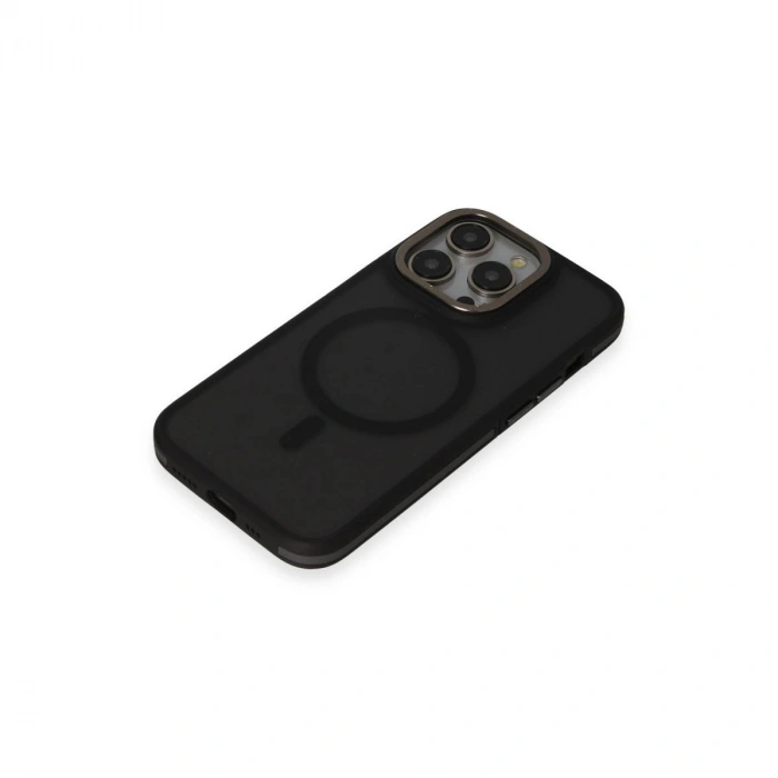 MARSİLYAN™-  Apple İphone 15 Pro Max Rocky Magsafe Kapak - Siyah
