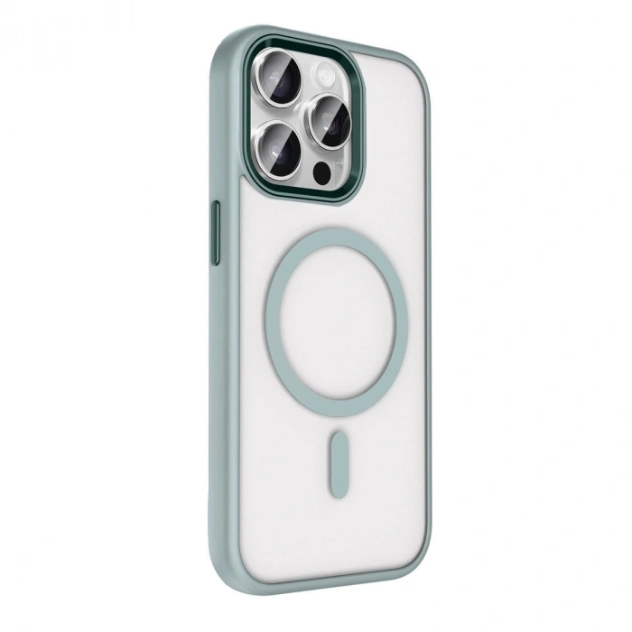 MARSİLYAN™-  Apple İphone 15 Pro Max Terea Magsafe Kapak - Gri