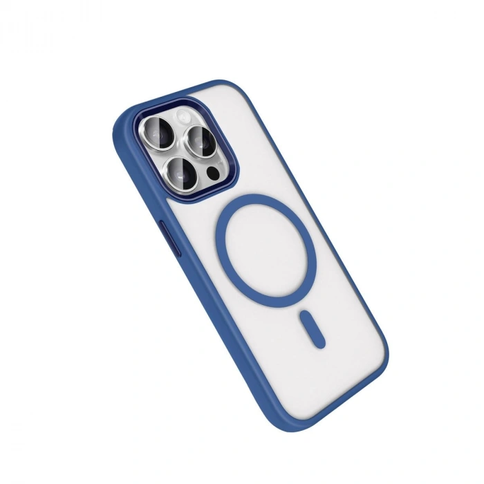 MARSİLYAN™-  Apple İphone 15 Pro Max Terea Magsafe Kapak - Lacivert
