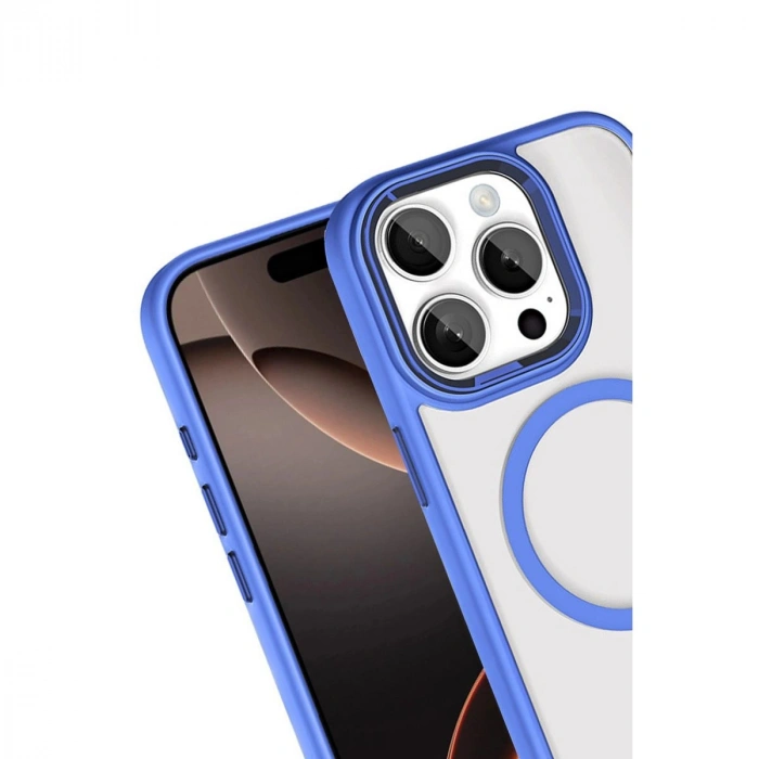 MARSİLYAN™-  Apple İphone 15 Pro Max Terea Magsafe Kapak - Mavi