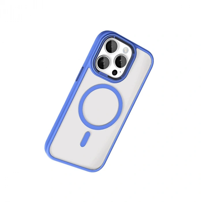 MARSİLYAN™-  Apple İphone 15 Pro Max Terea Magsafe Kapak - Mavi