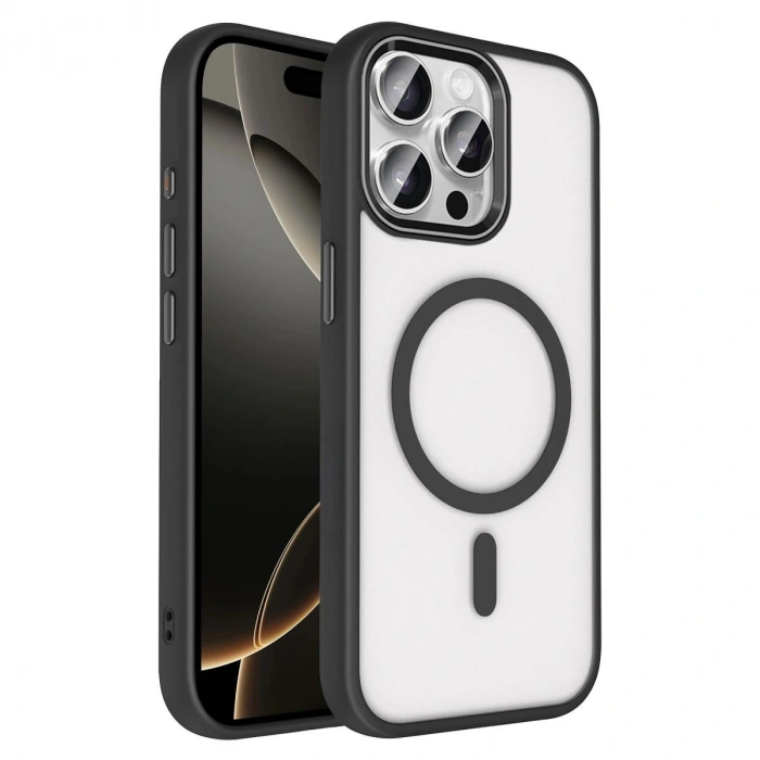 MARSİLYAN™-  Apple İphone 15 Pro Max Terea Magsafe Kapak - Siyah