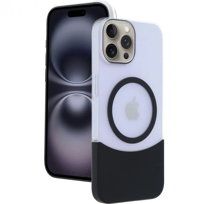 MARSİLYAN™-  Apple İphone 15 Pro Max Velar Magsafe Kapak - Siyah