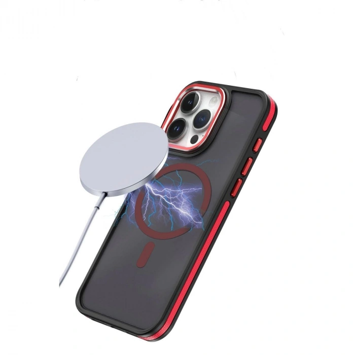 MARSİLYAN™-  Apple İphone 15 Pro Max Winner Magsafe Kapak - Lacivert