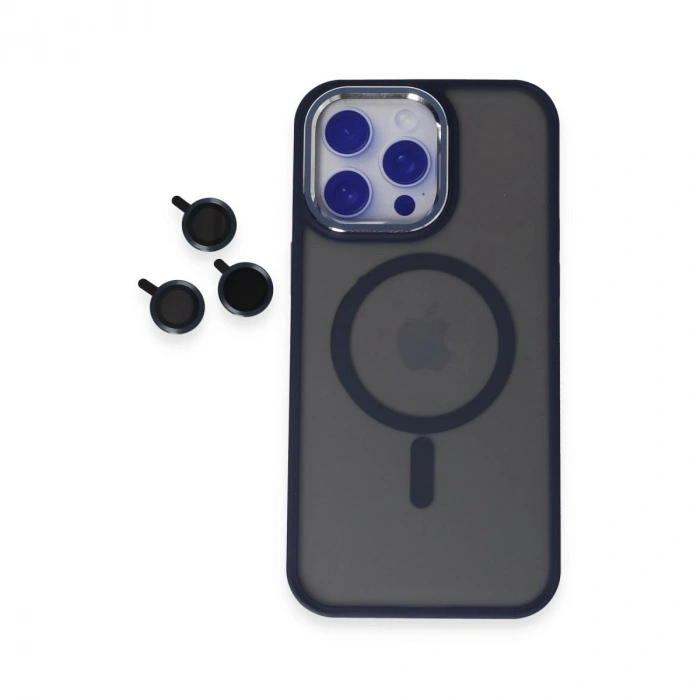 MARSİLYAN™-  Apple İphone 15 Pro Max Winner Magsafe Kapak - Lacivert