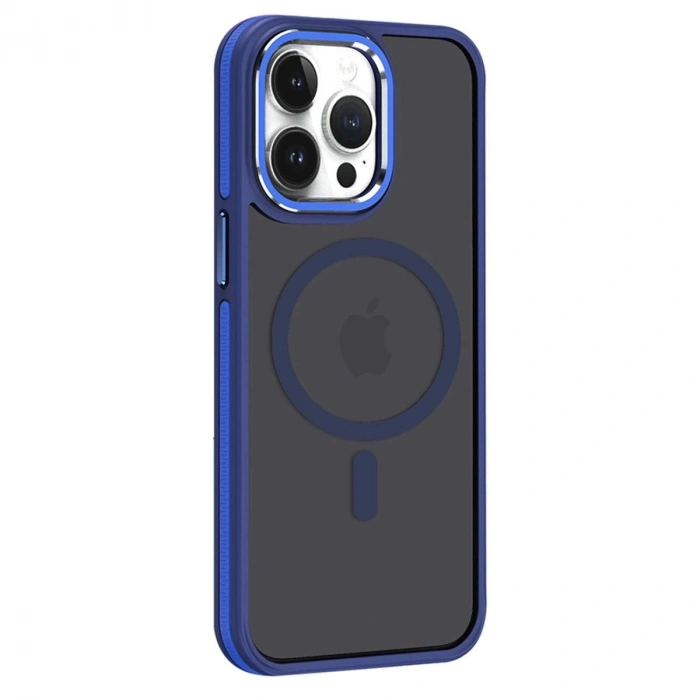 MARSİLYAN™-  Apple İphone 15 Pro Winner Magsafe Kapak - Lacivert