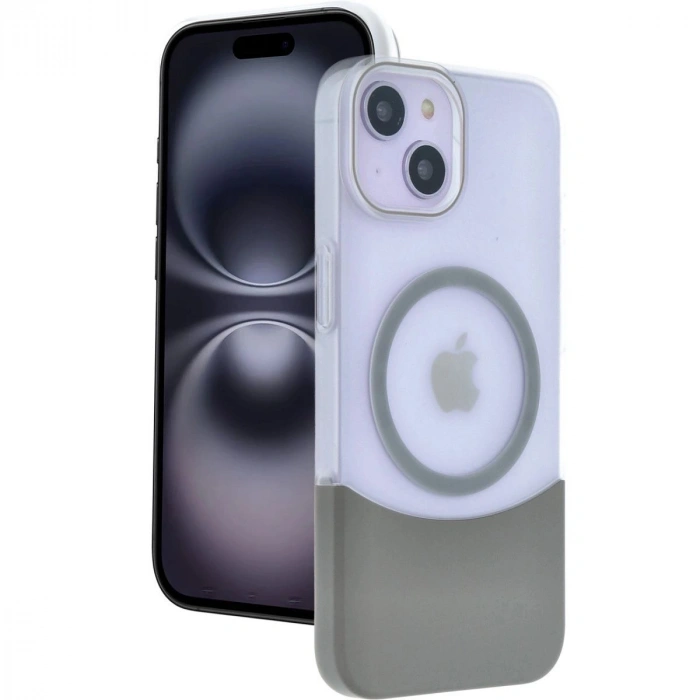 MARSİLYAN™-  Apple İphone 15 Velar Magsafe Kapak - Natural Grey