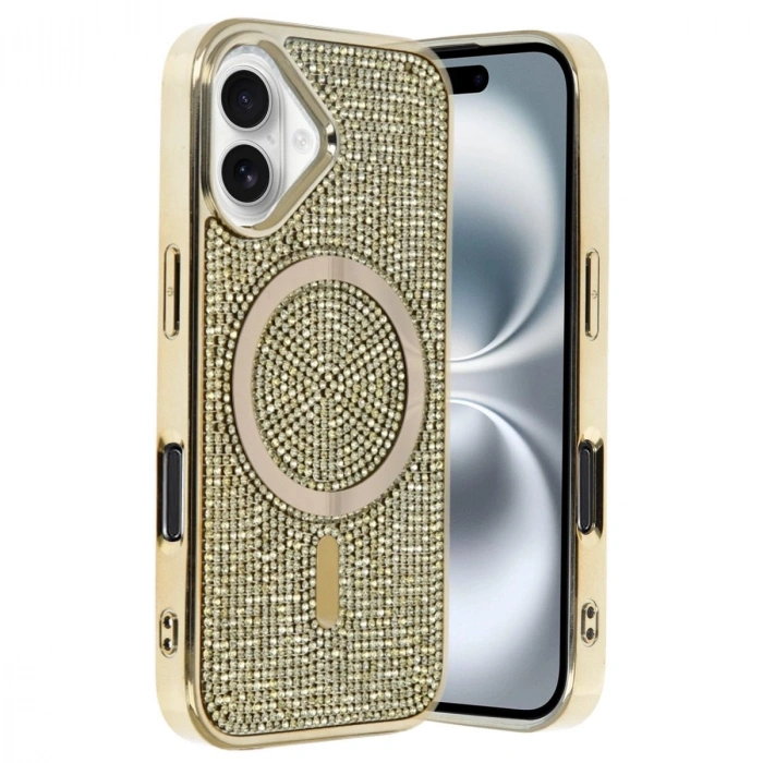 MARSİLYAN™-  Apple İphone 16 Helen Magsafe Kapak - Gold