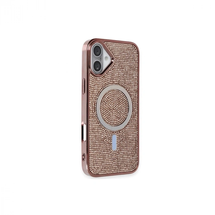 MARSİLYAN™-  Apple İphone 16 Plus Kılıf Helen Magsafe Kapak - Pembe
