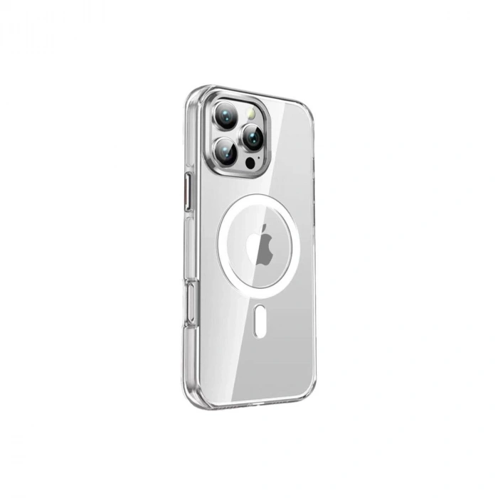 MARSİLYAN™-  Apple İphone 16 Pro Crystal Magsafe Kapak - Şeffaf