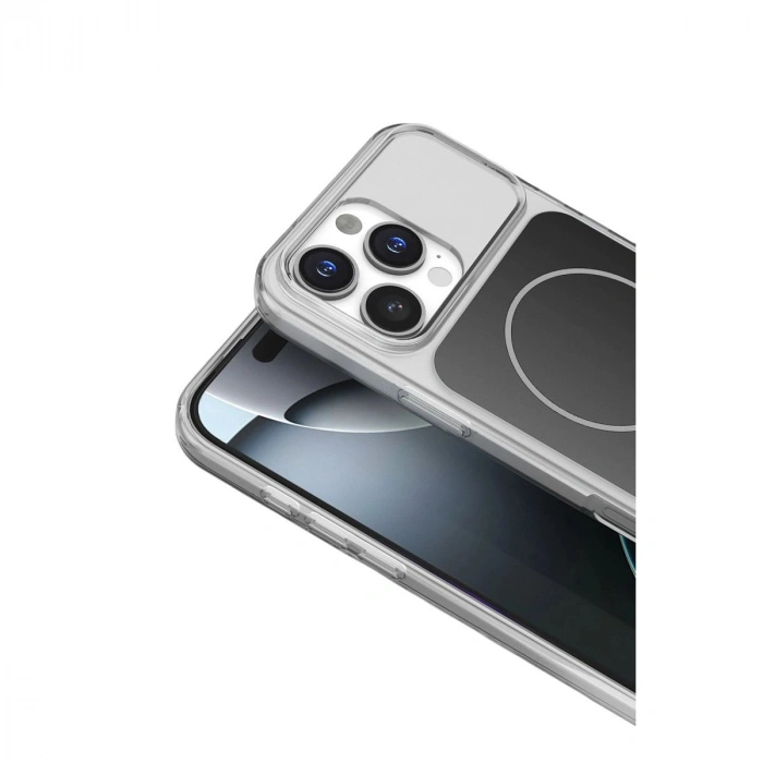 MARSİLYAN™-  Apple İphone 16 Pro Max Bruma Magsafe Kapak - Siyah