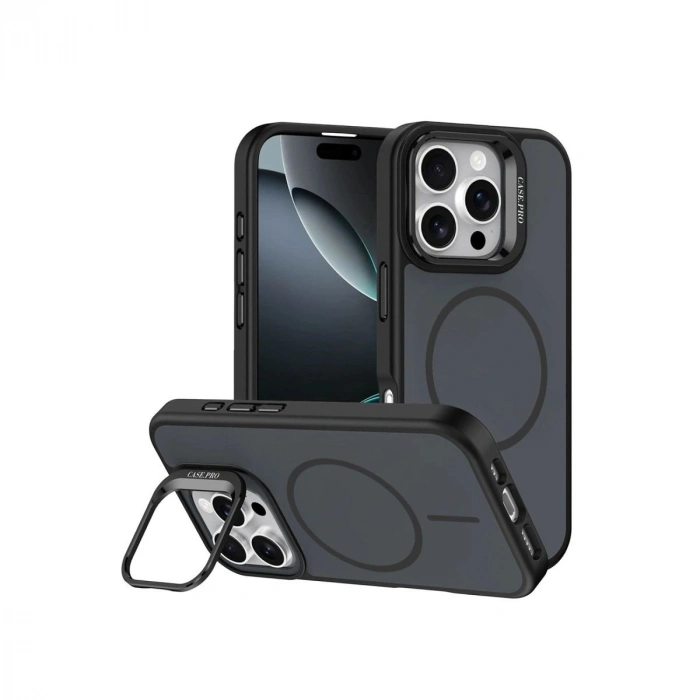 MARSİLYAN™-  Apple İphone 16 Pro Max Flexa Magsafe Kapak - Siyah