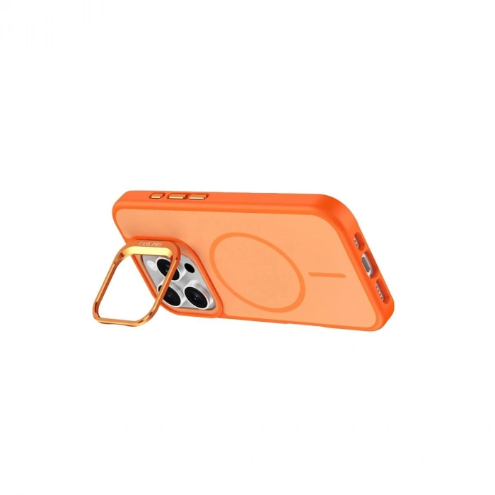 MARSİLYAN™-  Apple İphone 16 Pro Max Flexa Magsafe Kapak - Turuncu
