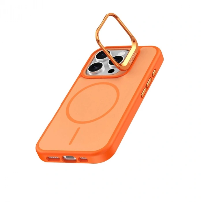 MARSİLYAN™-  Apple İphone 16 Pro Max Flexa Magsafe Kapak - Turuncu