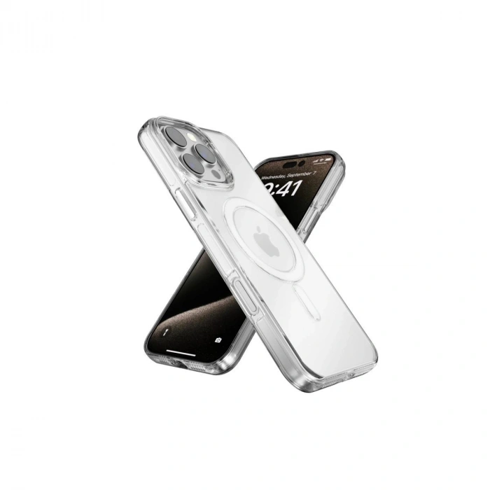 MARSİLYAN™-  Apple İphone 16 Pro Max Gleam Pc Sert Magsafe Kılıf - Şeffaf