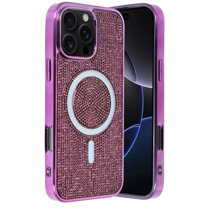 MARSİLYAN™-  Apple İphone 16 Pro Max Helen Magsafe Kapak - Derin Mor