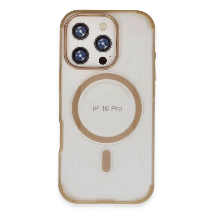 MARSİLYAN™-  Apple İphone 16 Pro Max Hilton Magsafe Kapak - Gold