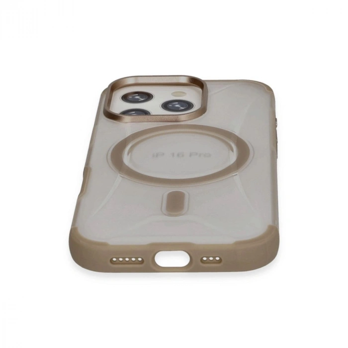 MARSİLYAN™-  Apple İphone 16 Pro Max Hilton Magsafe Kapak - Gold