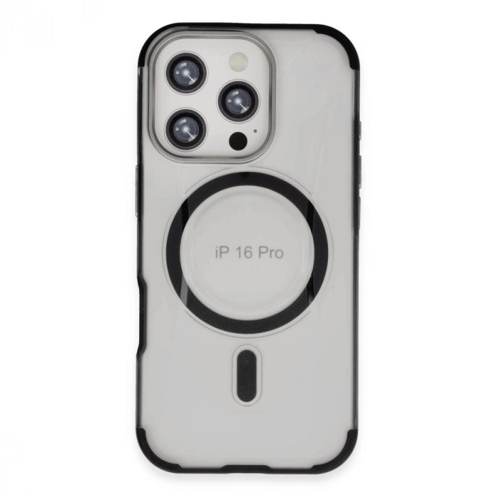 MARSİLYAN™-  Apple İphone 16 Pro Max Hilton Magsafe Kapak - Siyah