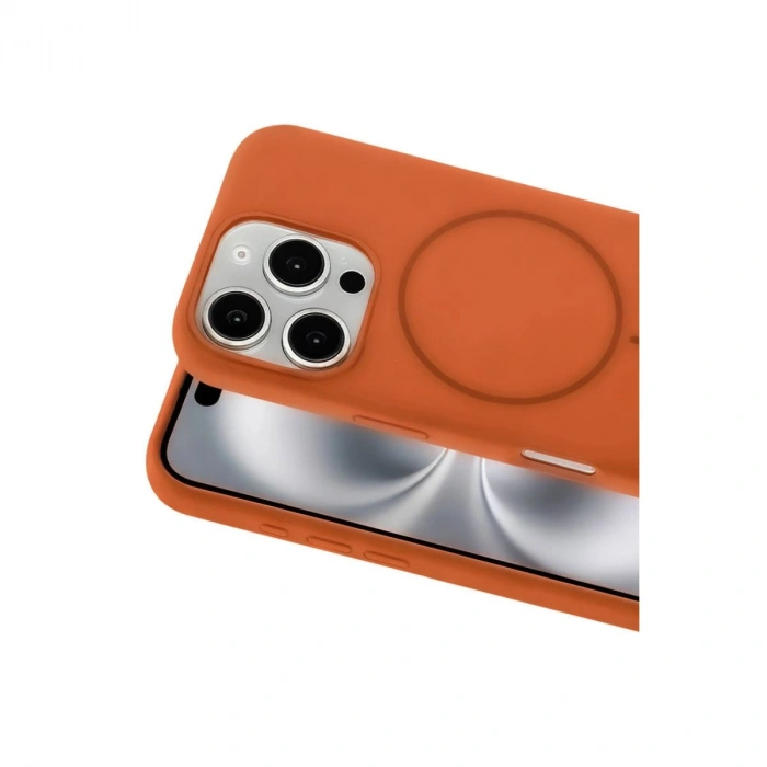 MARSİLYAN™-  Apple İphone 16 Pro Max Kılıf Jully Magsafe Kapak - Turuncu
