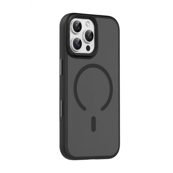 MARSİLYAN™-  Apple İphone 16 Pro Max Megane Magsafe Kapak - Siyah