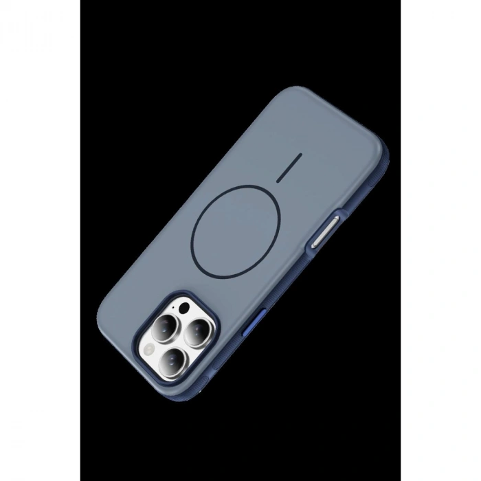 MARSİLYAN™-  Apple İphone 16 Pro Max Neksa Magsafe Kapak - Lacivert