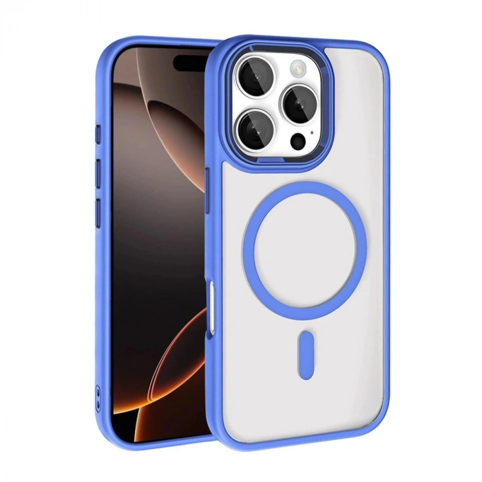 MARSİLYAN™-  Apple İphone 16 Pro Max Terea Magsafe Kapak - Mavi