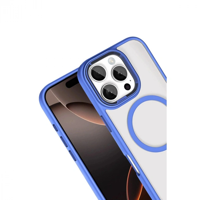 MARSİLYAN™-  Apple İphone 16 Pro Max Terea Magsafe Kapak - Mavi