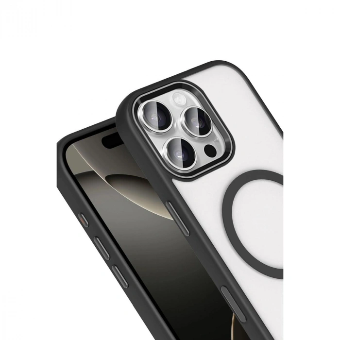 MARSİLYAN™-  Apple İphone 16 Pro Max Terea Magsafe Kapak - Siyah